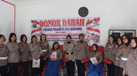 Kegiatan donor darah memperingati hari jadi Polwan