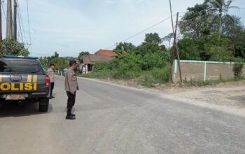 Anggota Polsek Rangkasbitung Polres Lebak Giat Patroli Dialogis Di Jalan Maja Raya