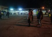 Anggota Polsek Rangkasbitung Polres Lebak Apel Persiapan Patroli KRYD Di Halaman Mapolsek Rangkasbitung