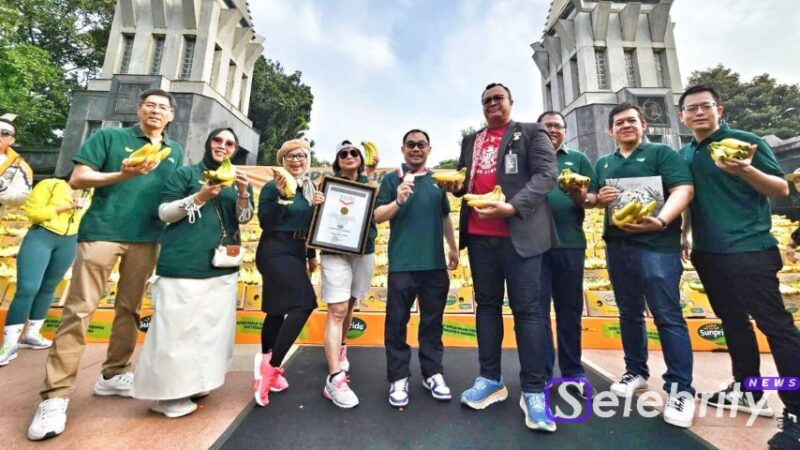 Pajangkan Pisang di GBK, Sunpride Pecahkan Rekor MURI UntukPajanagan Pisang Terbesar (Sunpride Indonesia)