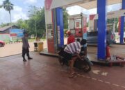 Jaga Kondusifitas dan Cegah penyalahgunaan Distribusi BBM, Personil Polsek Cempaga Laksanakan Patroli KRYD di SPBU