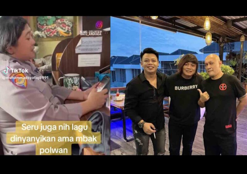 Beredar di Medsos Video Polwan Nyanyikan Lagu 