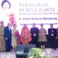 Kadis DLH Artini Marpaung (nomor 4 dari kiri) menghadiri doa bersama dan syukuran purna bakti dirinya oleh Bupati Deli Serdang

