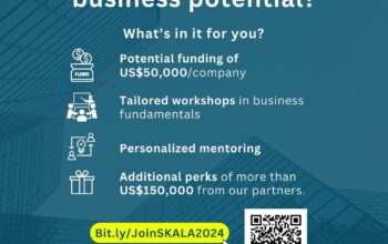 Kickstart Your Company’s Growth with US$50,000 of Pre-seed Funding and More with SKALA Accelerator.
