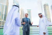 Business men meeting in Dubai UAE