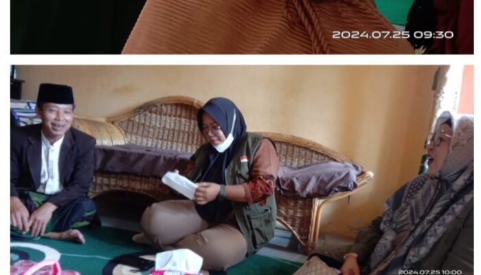 Tokoh Perempuan Kabupaten Tangerang Intan Nurul Hikmah menyapa Warga di kec. Kemiri