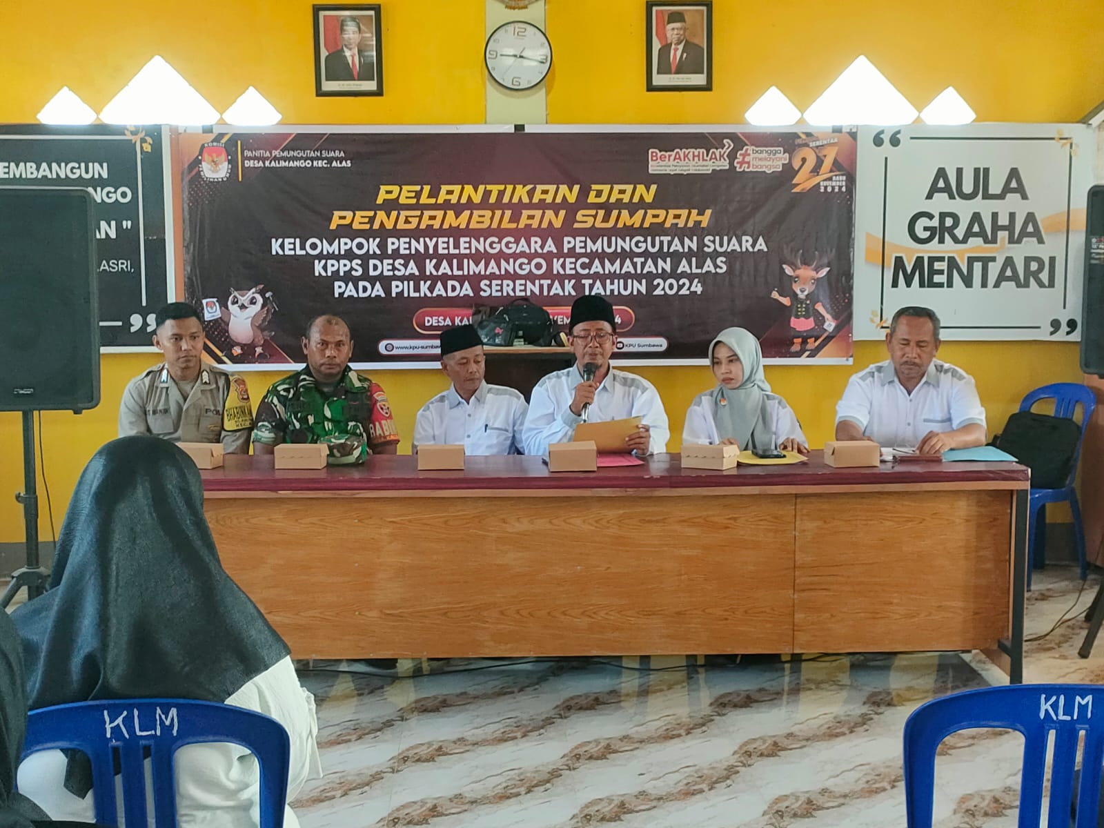 Pelantikan dan Pembekalan KPPS di Sumbawa: Kodim 1607 Siap Pastikan Pemilu 2024 Berjalan Lancar