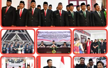 Pelantikan Anggota DPRD Kabupaten Samosir Masa Jabatan 2024-2029 Di Hadiri Bupati Samosir Vandiko Timotius Gultom 