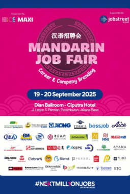 Jobstreet by SEEK Dukung Mandarin Job Fair 2025 untuk Perluas Peluang Karir Profesional Indonesia!