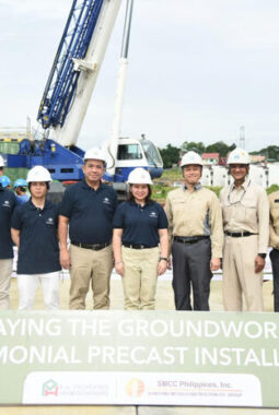 P.A. Properties Hankyu Hanshin and SMCC Philippines, Inc. hold a precast installation at Idesia San Jose del Monte