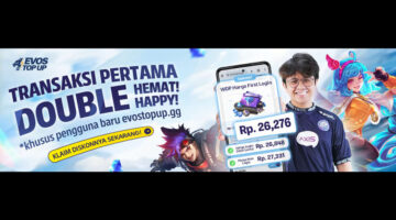 EVOS Fams, Buat Kamu yang Pertama Kali Login di EVOS TOP UP: Dapat 3% Cashback