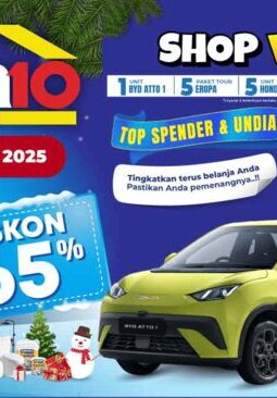 Sisa Sebulan Shopvaganza 2025, Nikmati Juga Diskon Christmas Sale Hingga 65% di Mitra10!