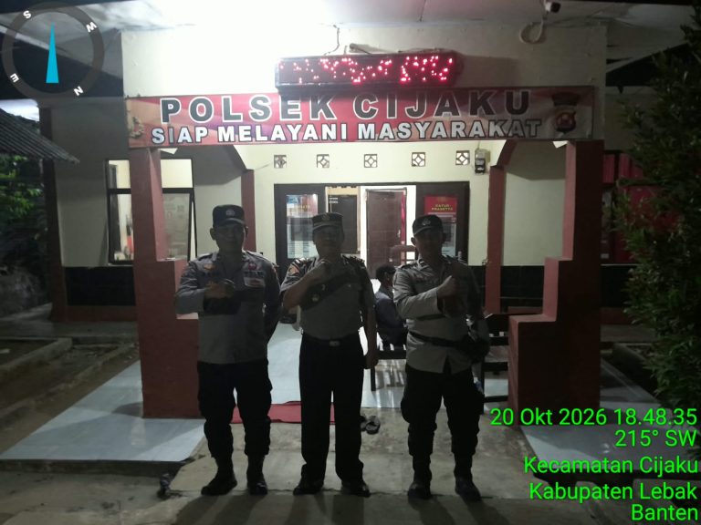 Untuk Menjaga Keamanan Tetap Terkendali Polsek Cijaku Polres Lebak Siaga 24 Jam