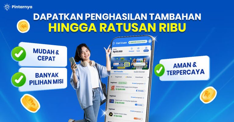 Pintarnya: Hadirkan Misi Cari Cuan, Peluang Penghasilan Tambahan hingga Ratusan Ribu Rupiah